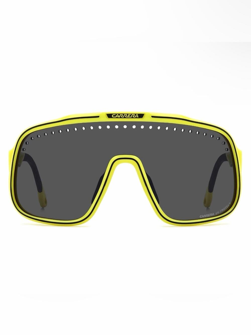 New Carrera C Sport 02/S 4CWIR Yellow Shield Sunglass Visor with Grey Lenses